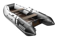 Надувная лодка YACHTMAN 360 СК белый-черный под мотор с усилением - вид 3 миниатюра