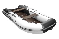 Надувная лодка YACHTMAN 360 СК белый-черный под мотор с усилением - вид 5 миниатюра