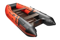 Надувная лодка YACHTMAN 360 СК красный-черный под мотор с усилением - вид 3 миниатюра
