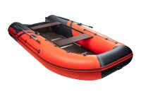 Надувная лодка YACHTMAN 360 СК красный-черный под мотор с усилением - вид 5 миниатюра