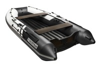Надувная лодка YACHTMAN 340 НДНД белый-черный нднд под мотор с усилением - вид 3 миниатюра