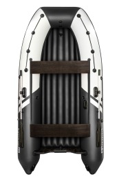Надувная лодка YACHTMAN 340 НДНД белый-черный нднд под мотор с усилением - вид 1 миниатюра