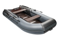 Надувная лодка YACHTMAN 280 СК серый-черный под мотор с усилением - вид 5 миниатюра