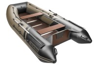 Надувная лодка YACHTMAN 300 СК хаки-черный под мотор с усилением - вид 3 миниатюра