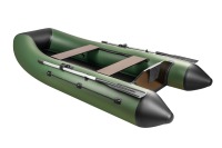 Надувная лодка Поход 280 T зеленый под мотор - вид 3 миниатюра
