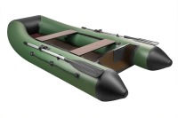 Надувная лодка Поход 280 TК слань+киль зеленый под мотор - вид 3 миниатюра