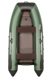 Надувная лодка Поход 290 TК слань+киль зеленый под мотор - вид 1 миниатюра