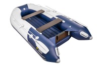 Надувная лодка Ривьера 2900 НДНД компакт серый-синий под мотор - вид 3 миниатюра