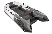 Надувная лодка Ривьера 3200 НДНД компакт серый-графит под мотор - вид 3 миниатюра