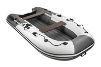 Надувная лодка Ривьера 3200 НДНД компакт серый-графит под мотор - вид 5 миниатюра