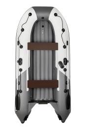 Надувная лодка Ривьера 3200 НДНД компакт серый-графит под мотор - вид 1 миниатюра