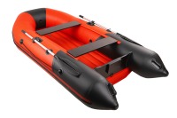Надувная лодка Таймень NX 2900 НДНД красный-черный под мотор - вид 3 миниатюра