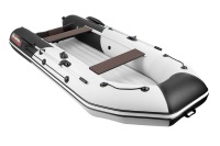 Надувная лодка Таймень NX 3400 НДНД PRO серый-черный под мотор - вид 5 миниатюра