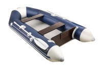 Надувная лодка Аква 2800 синий-серый гребная - вид 3 миниатюра