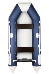 Надувная лодка Аква 2800 синий-серый гребная - вид 1 миниатюра