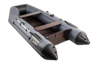 Надувная лодка Аква 3200 СКК графит-черный слань-книжка киль под мотор - вид 3 миниатюра