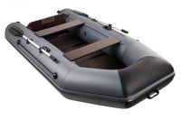 Надувная лодка Аква 2900 СКК графит-черный слань-книжка киль под мотор - вид 5 миниатюра
