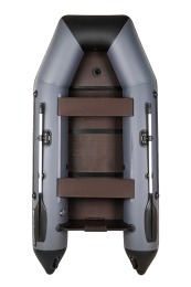 Надувная лодка Аква 2900 СКК графит-черный слань-книжка киль под мотор - вид 1 миниатюра