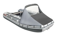 Тент КОМБИ для лодки Таймень LX 3200 НДНД PRO графит-черный - вид 19 миниатюра