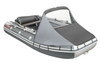 Тент КОМБИ для лодки Таймень LX 3200 НДНД PRO графит-черный - вид 21 миниатюра