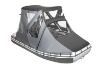 Тент КОМБИ для лодки Таймень LX 3200 НДНД PRO графит-черный - вид 9 миниатюра