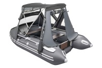 Тент КОМБИ для лодки Таймень LX 3200 НДНД PRO графит-черный - вид 11 миниатюра