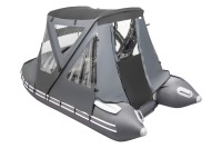 Тент КОМБИ для лодки Таймень LX 3200 НДНД PRO графит-черный - вид 17 миниатюра