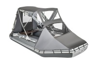 Тент КОМБИ для лодки Аква 3600 НДНД графит-черный - вид 5 миниатюра