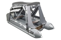 Тент КОМБИ для лодки Аква 3600 НДНД графит-черный - вид 9 миниатюра