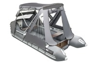 Тент КОМБИ для лодки Аква 3600 НДНД графит-черный - вид 11 миниатюра