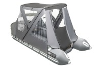 Тент КОМБИ для лодки Аква 3600 НДНД графит-черный - вид 15 миниатюра