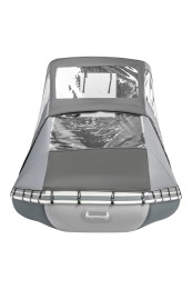 Тент КОМБИ для лодки Аква 3600 НДНД графит-черный - вид 1 миниатюра