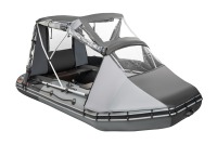 Тент КОМБИ для лодки Таймень NX 3400 НДНД PRO графит-черный - вид 5 миниатюра