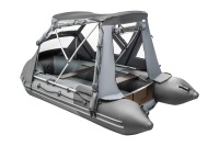 Тент КОМБИ для лодки Таймень NX 3400 НДНД PRO графит-черный - вид 11 миниатюра