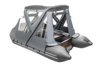 Тент КОМБИ для лодки Таймень NX 3400 НДНД PRO графит-черный - вид 15 миниатюра