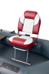 Поворотное мягкое кресло в лодку ЛЮКС - вид 1 миниатюра