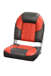 Кресло раскладное мягкое Люкс с пов.механизмом черный/красный-чёрный - вид 1 миниатюра