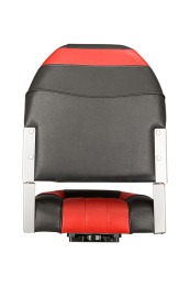 Кресло раскладное мягкое Люкс с пов.механизмом черный/красный-чёрный - вид 3 миниатюра
