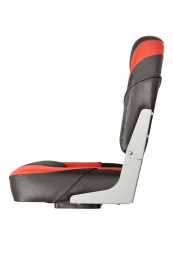 Кресло раскладное мягкое Люкс с пов.механизмом черный/красный-чёрный - вид 7 миниатюра