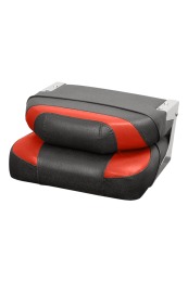 Кресло раскладное мягкое Люкс с пов.механизмом черный/красный-чёрный - вид 11 миниатюра