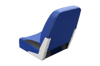 Кресло мягкое в лодку с поворотным механизмом синий/черный - вид 3 миниатюра